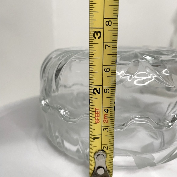 Vintage Pressed Cut Glass Trinket Holder/Nesting Glass Bowls - Italy - Picture 8 of 9